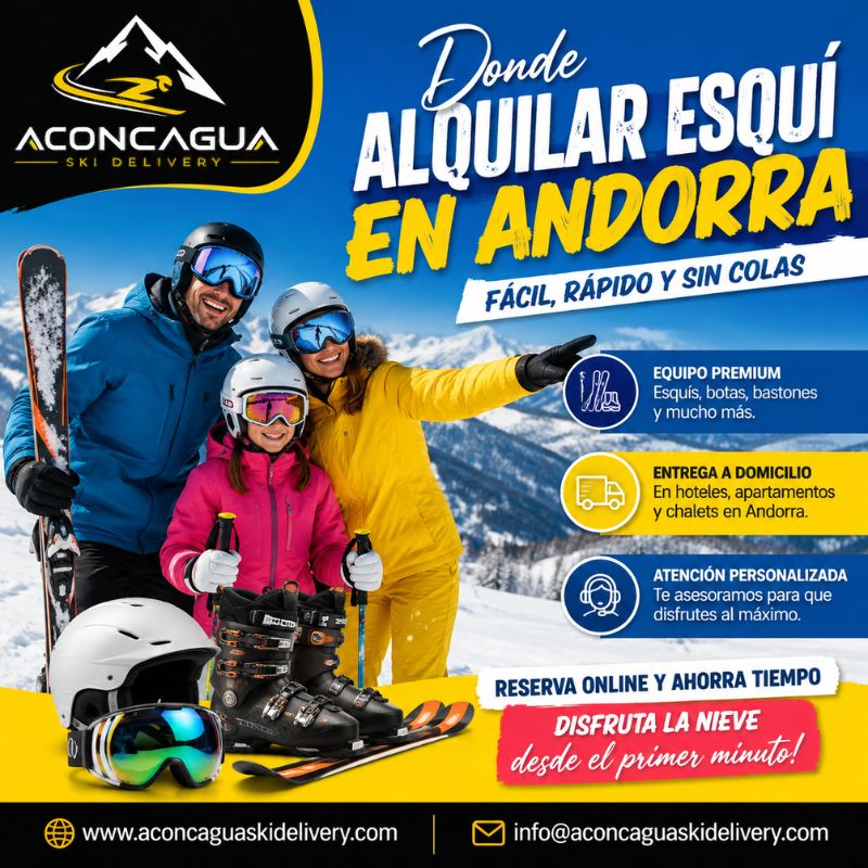 Dónde alquilar esquí en Andorra de forma fácil y rápida